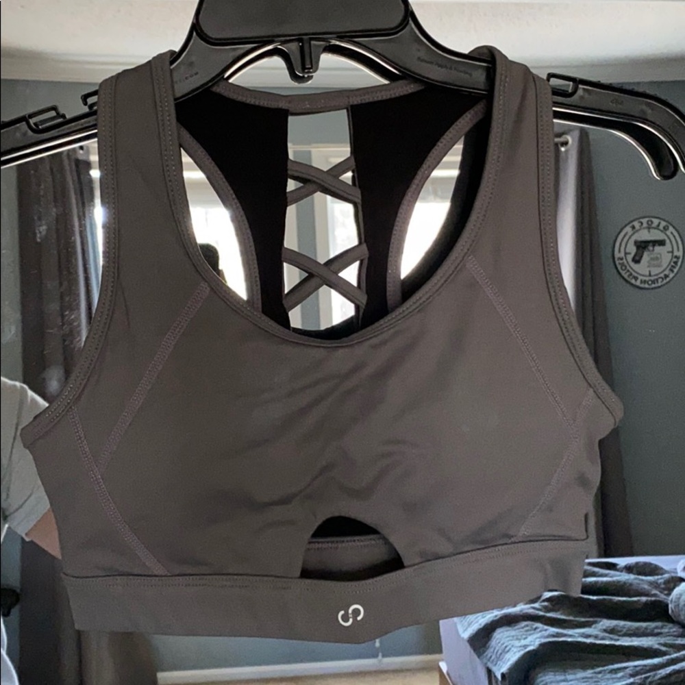 Curves and Combat Boots sports bra